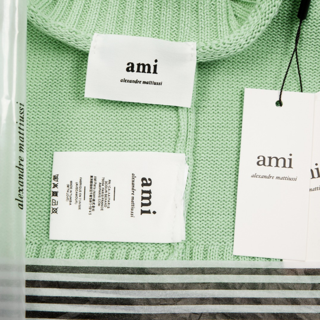 Pull Ami Paris Vert