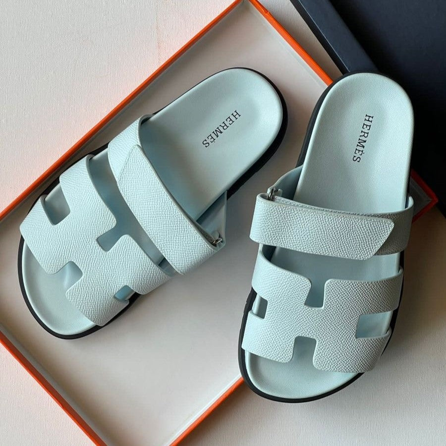 Claquettes Chypre Bleu