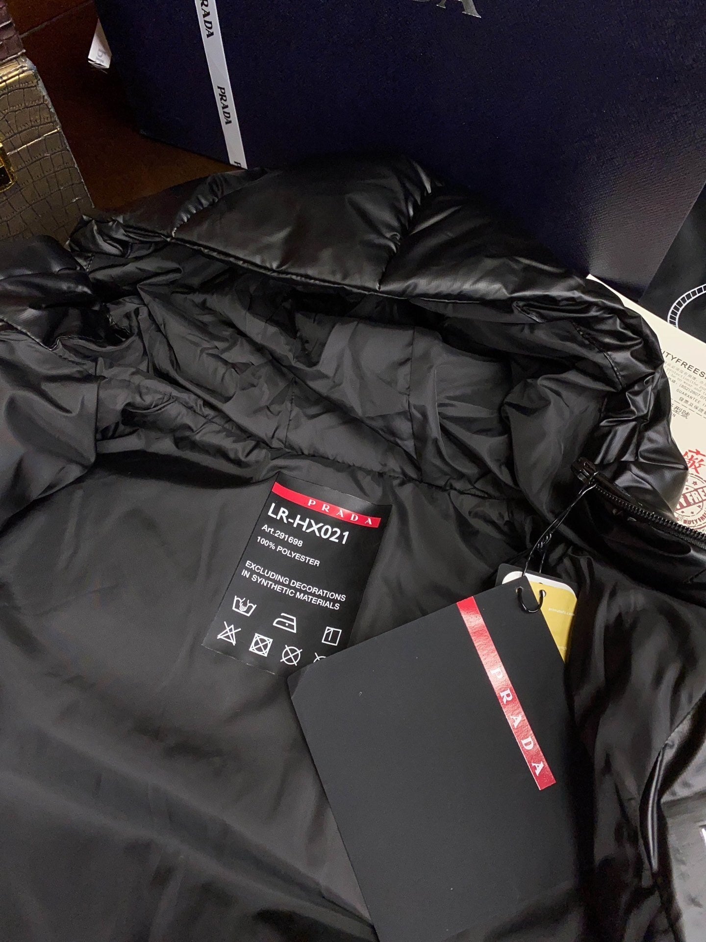 Doudoune Prada Courte Femme Noir