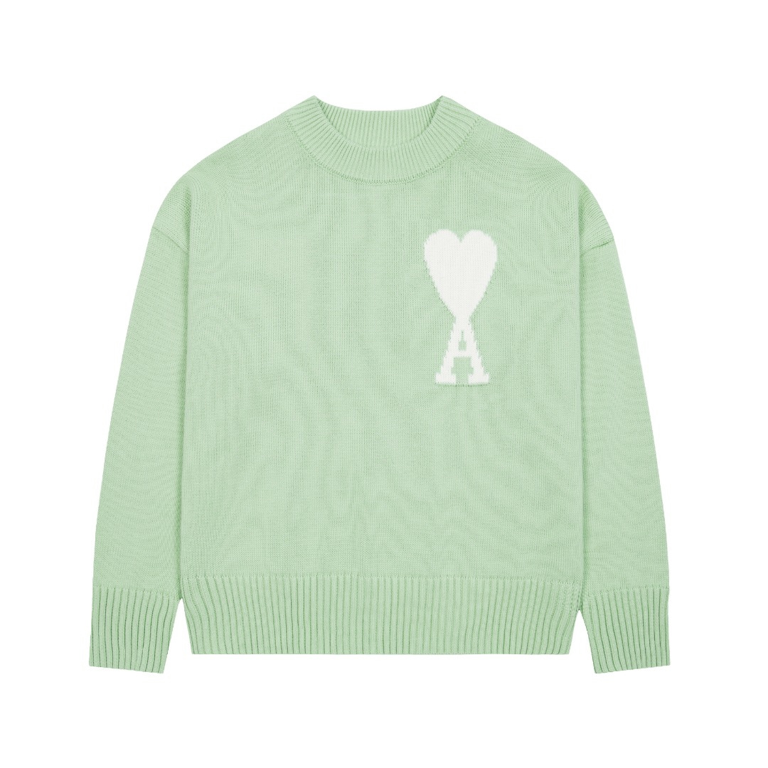 Pull Ami Paris Vert