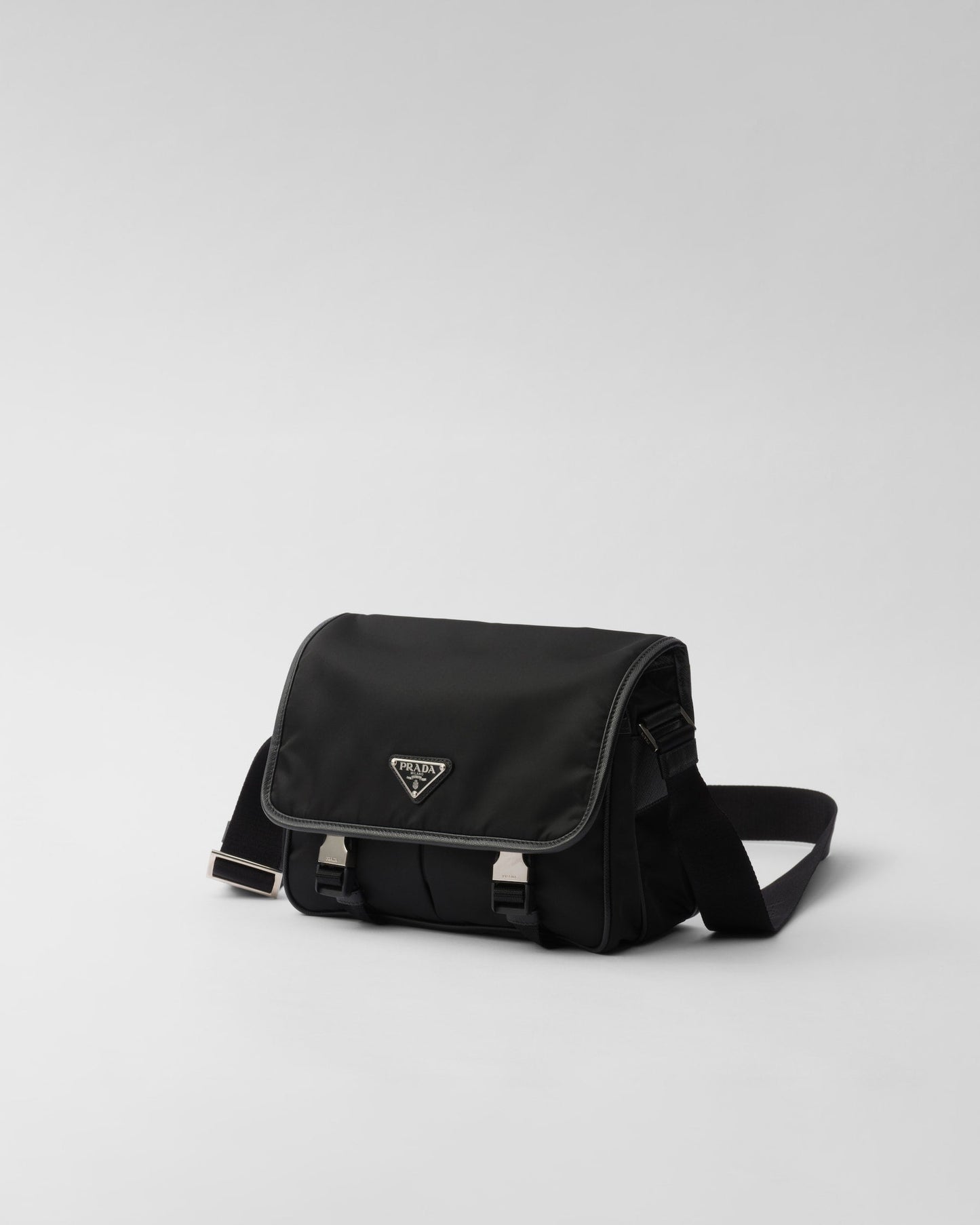 Sac porté épaule en Re-Nylon et cuir Saffiano