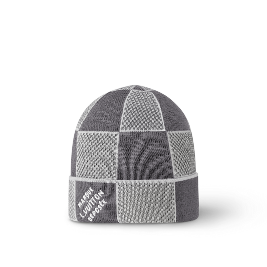 Bonnet et Écharpe Damier Heritage Gris