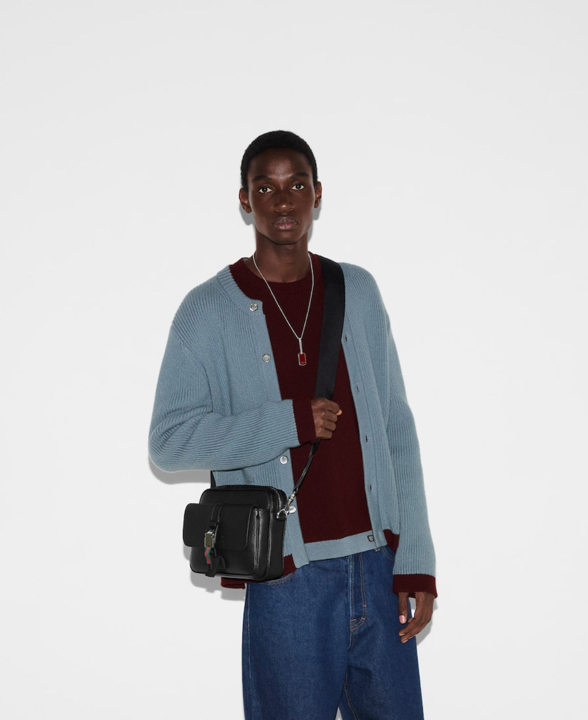 Sac à bandoulière avec bande Web petit format