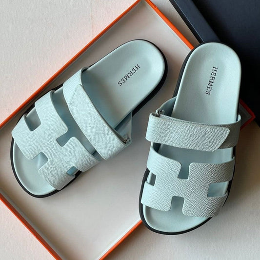 Claquettes Chypre Bleu