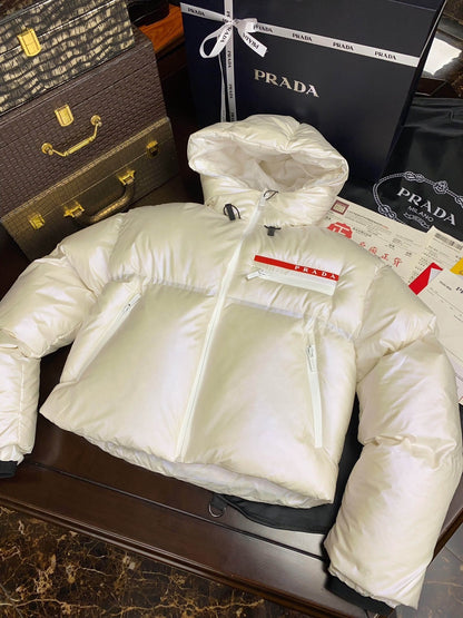 Doudoune Prada Courte Femme Blanche