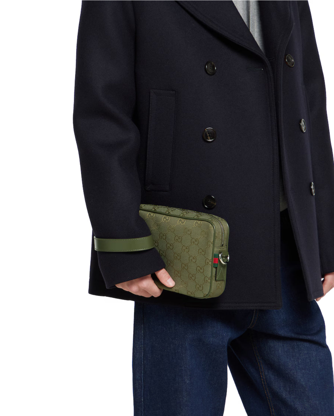 Sac à bandoulière en toile GG petit format