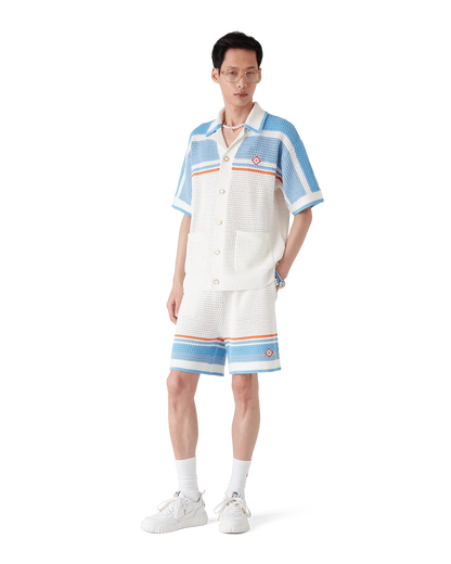 Ensemble Casablanca Cotton Blanc/Bleu Clair