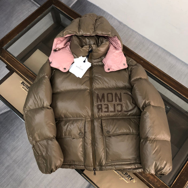 Doudoune Moncler Abbaye Marron