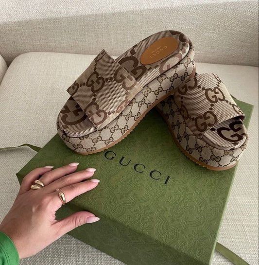 Mules à plateforme GG